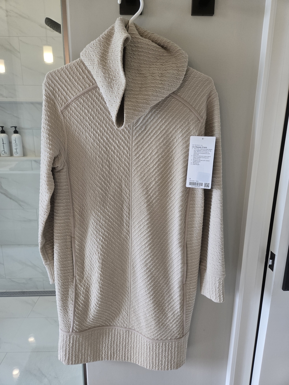 lululemon athletica Beige Textured Mini Dress